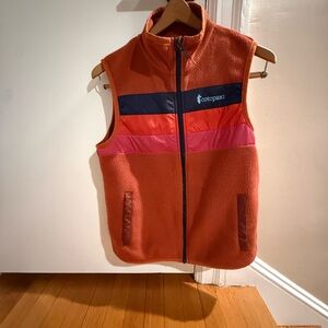 Cotopaxi Vibrant Fleece Vest with Colorful Stripes